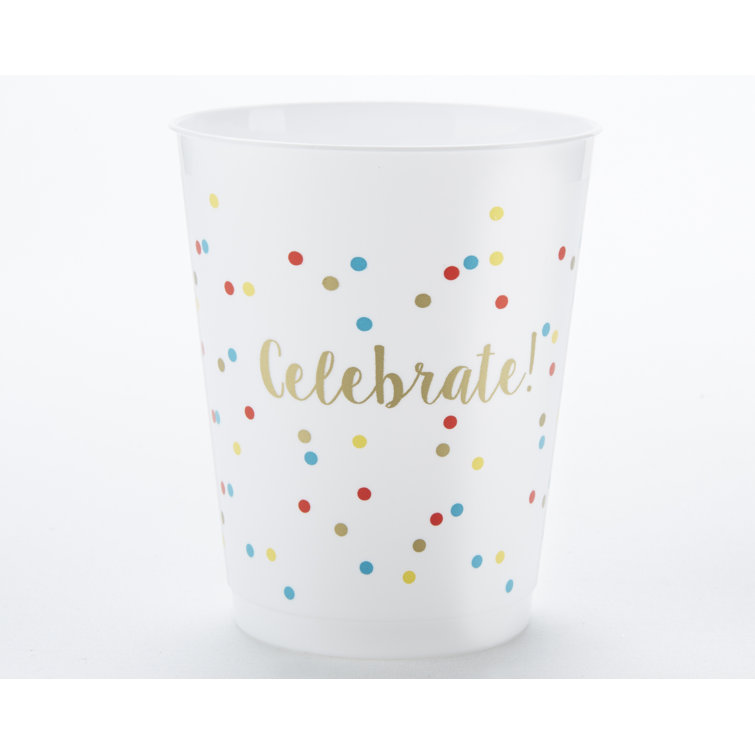 The Party Aisle™ Celebrate 14 oz. Plastic Drinking Glass Wayfair Canada